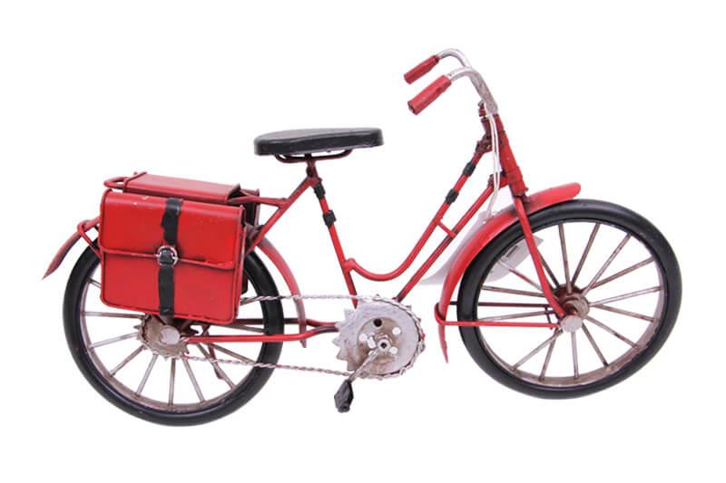Dekoratif Metal Bisiklet Cantali Vintage Ev Ofis Hediyelik