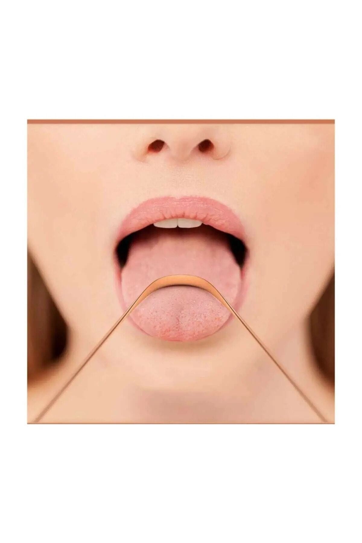 Hijyenik Dil Kaziyici Temizleme Dil Siyirici Dil Temizleyici Bakir Hilal