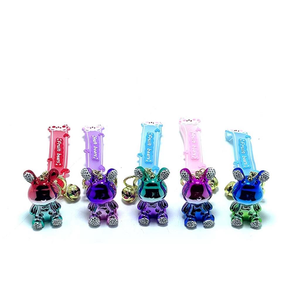 Tasli Ayicik Silikon Anahtarlik