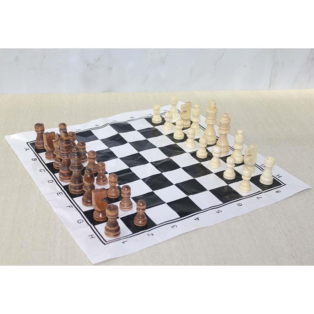 Ahsap Satranc Tasi 8 Cm