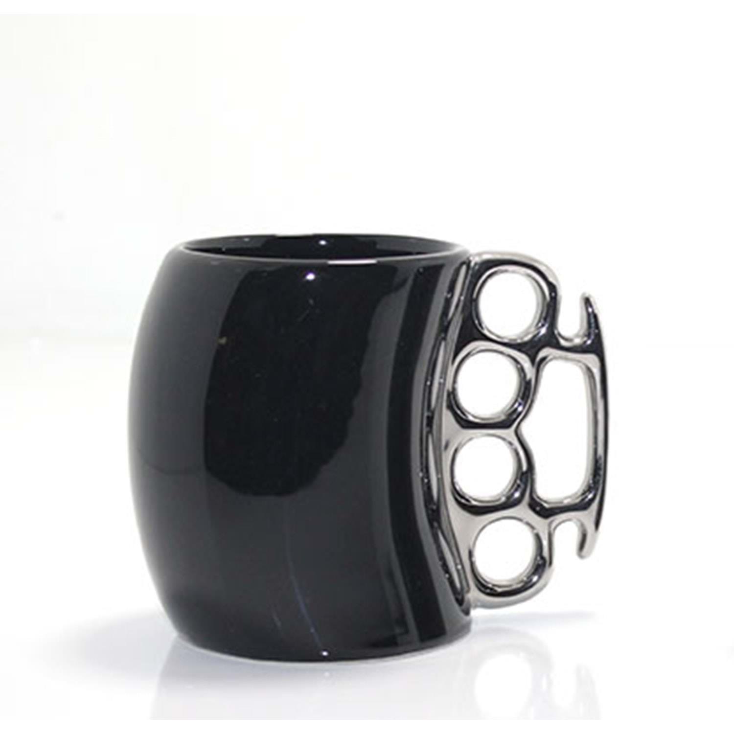 Porselen Bes Parmak Tasarimli Kupa Bardak