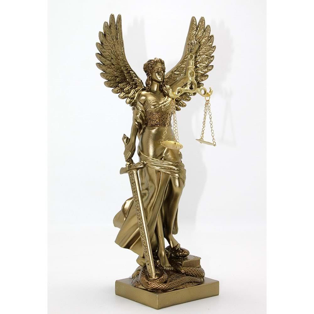 Polyester Kanatli Adalet Biblosu Dekoratif Hediyelik