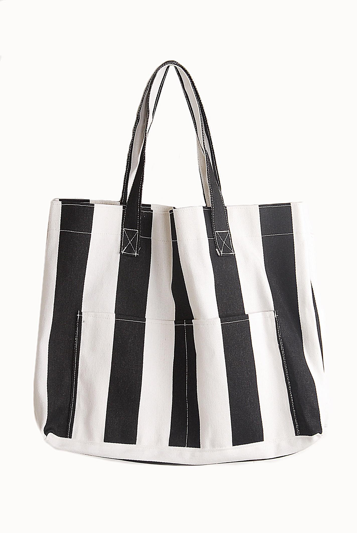 Kadin Kanvas 2 Cepli Gunluk Renkli Plaj Omuz Cantasi Siyah