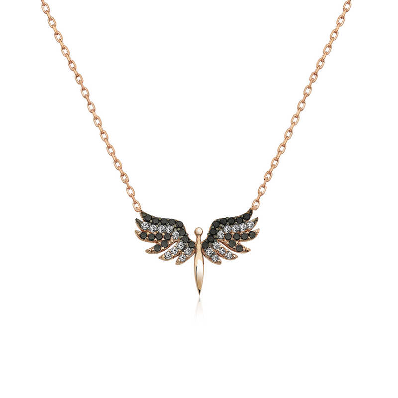 ​925 Ayar Gumus Mikail Melegi Kadin Gumus Kolye