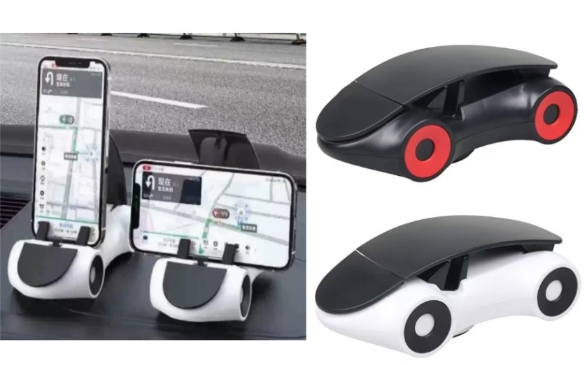 Araba Tasarimli Arac Ici Telefon Tutucu 360 Donebilen Ayarli