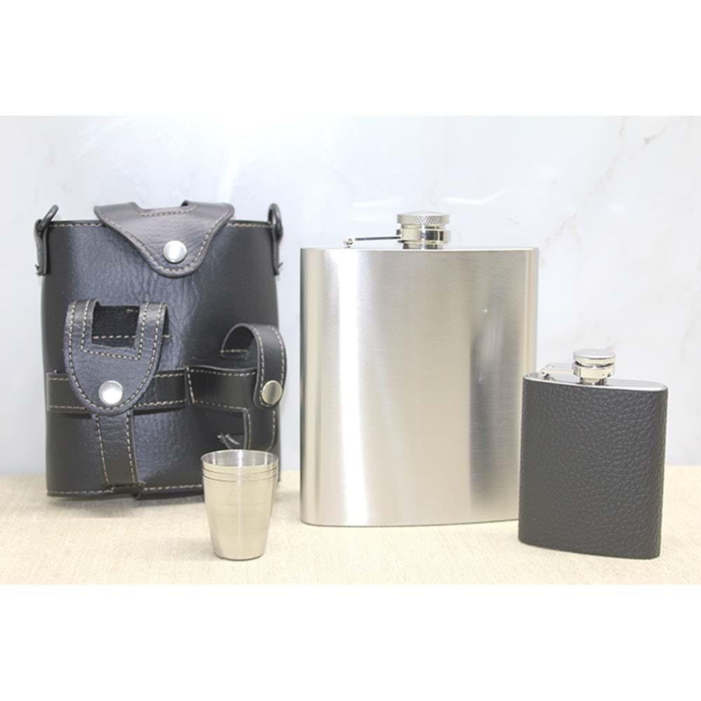 Deri Kilifli Matara Seti