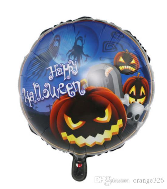 Parti Malzemeleri Happy Halloween Balkabagi Folyo Balon 18 inc