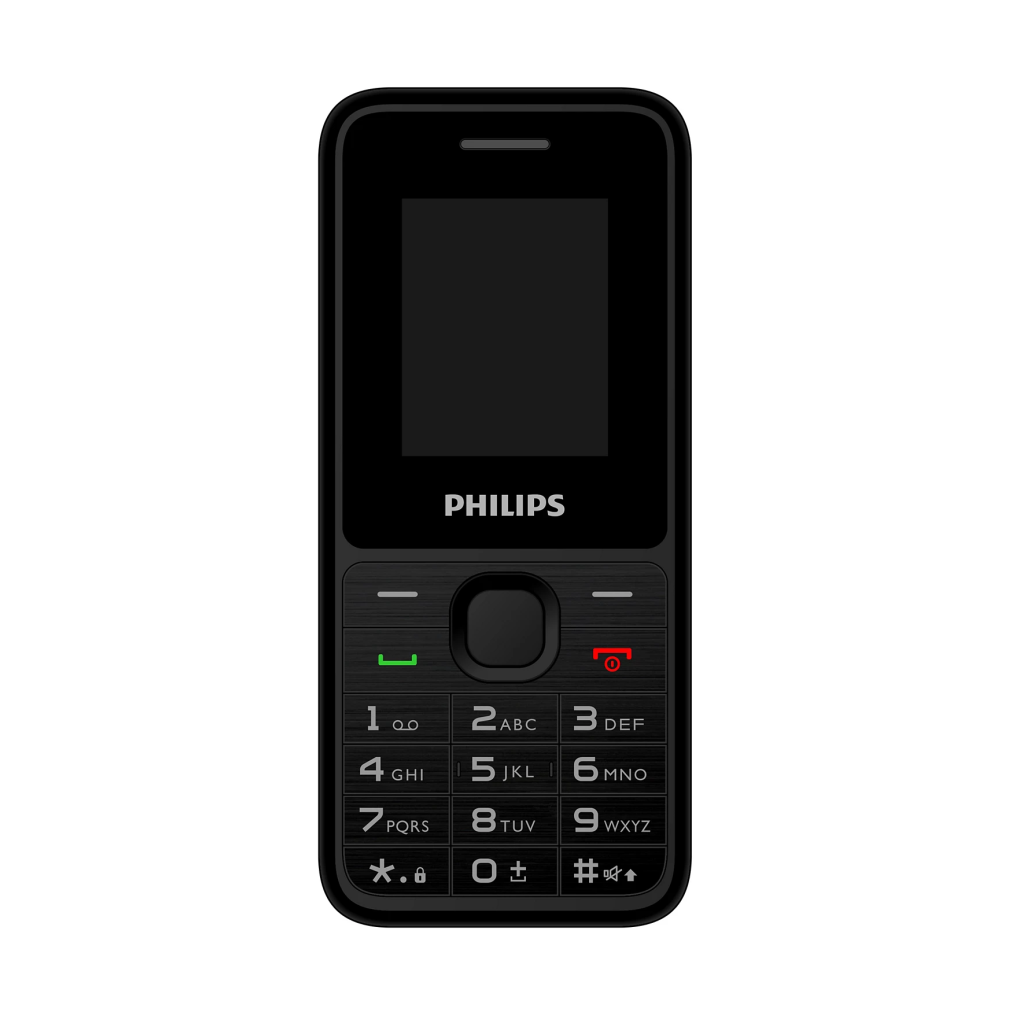 PHILIPS Xenium E2125, 32Mb, Siyah, 32Mb Ram, 1,77inc Ekran, 4G Cift Sim Destegi, FM Radyo, 1700mAh Pil, El Feneri, Turkiye KVK Garantili