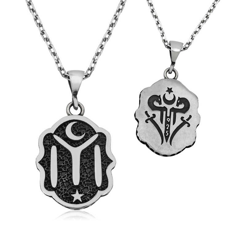 ​Gumus Kayi Boyu Armali Kolye