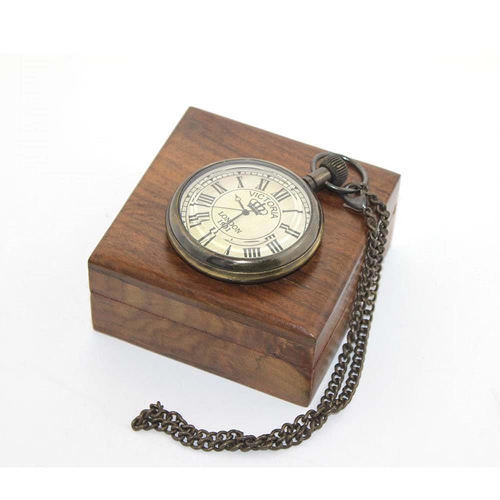 Ahsap Kutulu Pirinc Kostekli Saat