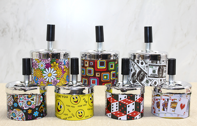 Metal Renkli Basmali Kulluk Yuvarlak