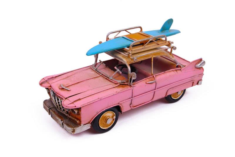 Dekoratif Metal Araba Cerceveli Biblo Dekoratif Hediyelik