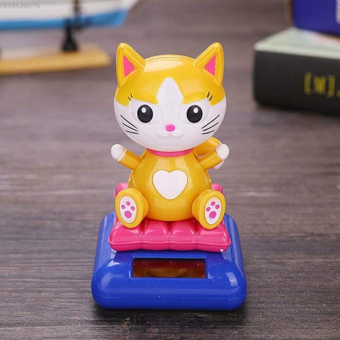 Gunes Enerjili Solar Sallanan Kedi