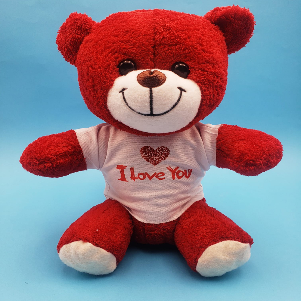 Kirmizi I Love You Ayicik