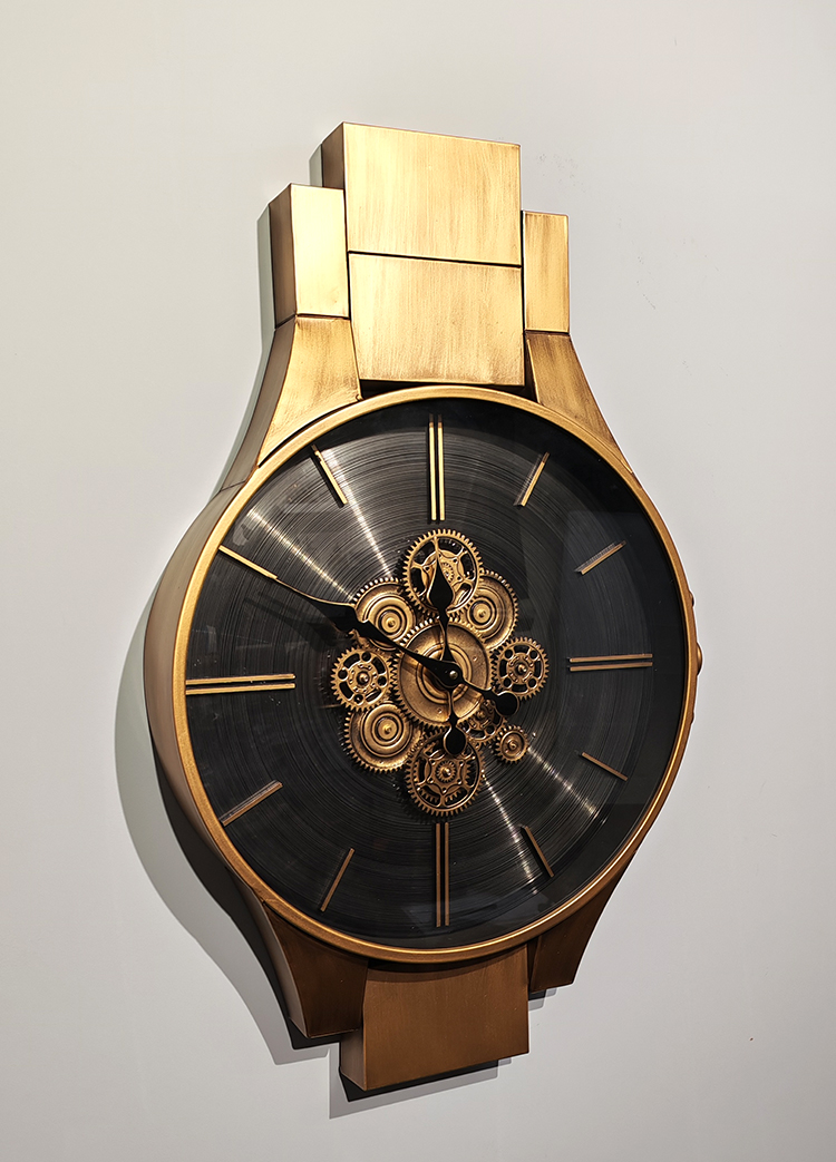 Ozel Tasarim Metal Carkli Duvar Saati