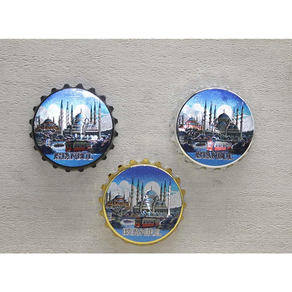 Istanbul Temali Metal Magnet