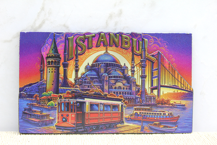 Ahsap Istanbul Temali Magnet