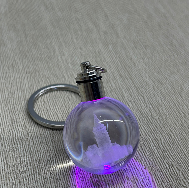 Ledli Galata Kulesi Tasarimi Kristal Anahtarlik