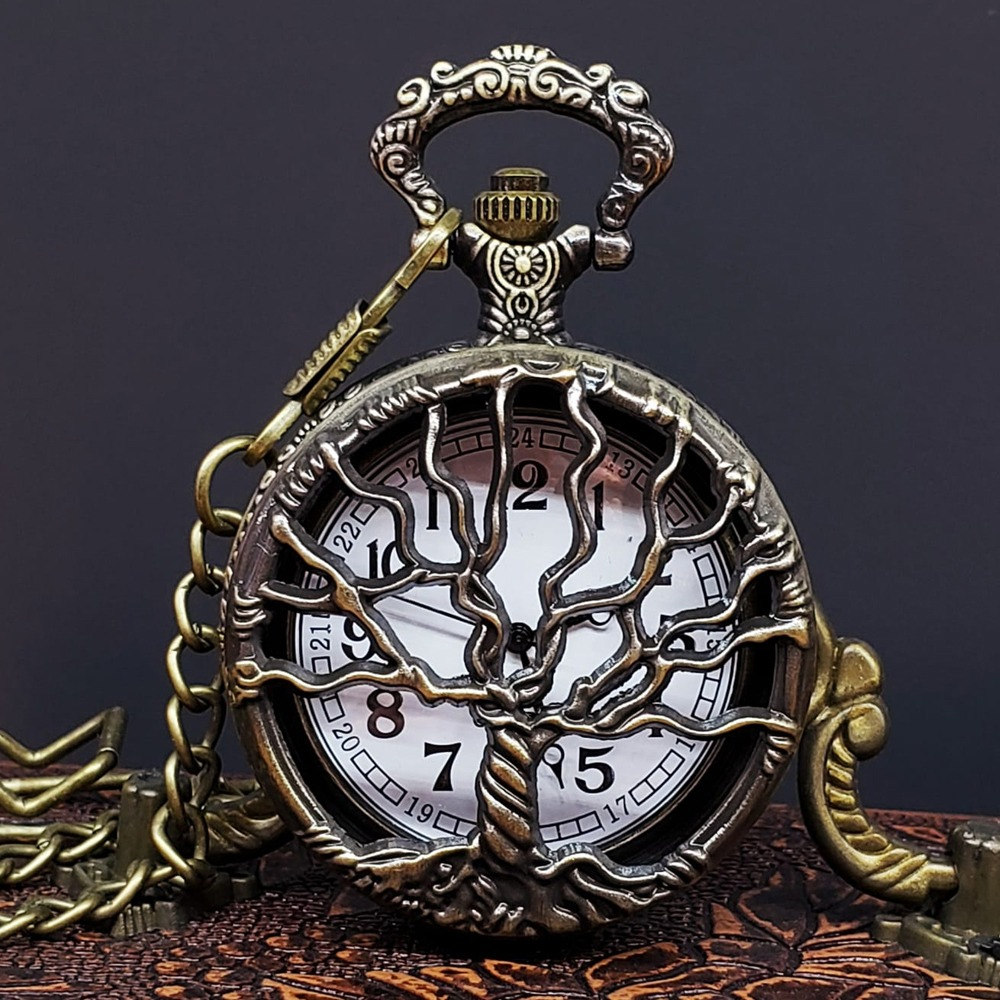 Hayat Agaci Tasarimli Kostekli Saat