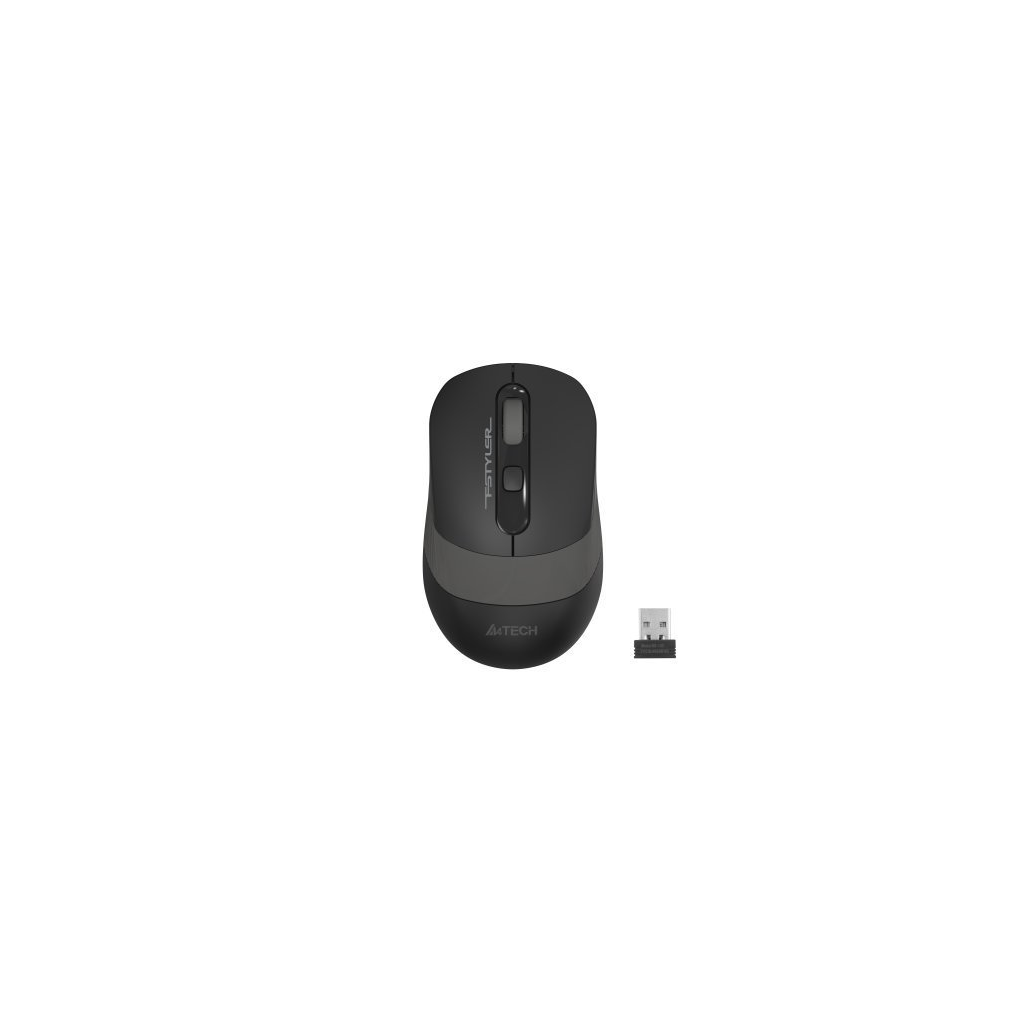 A4 TECH FG10, Grey, FSTYLER, 2,4Ghz Kablosuz, Optik Mouse, 10-15Metre, 4 Buton, Nano Alici