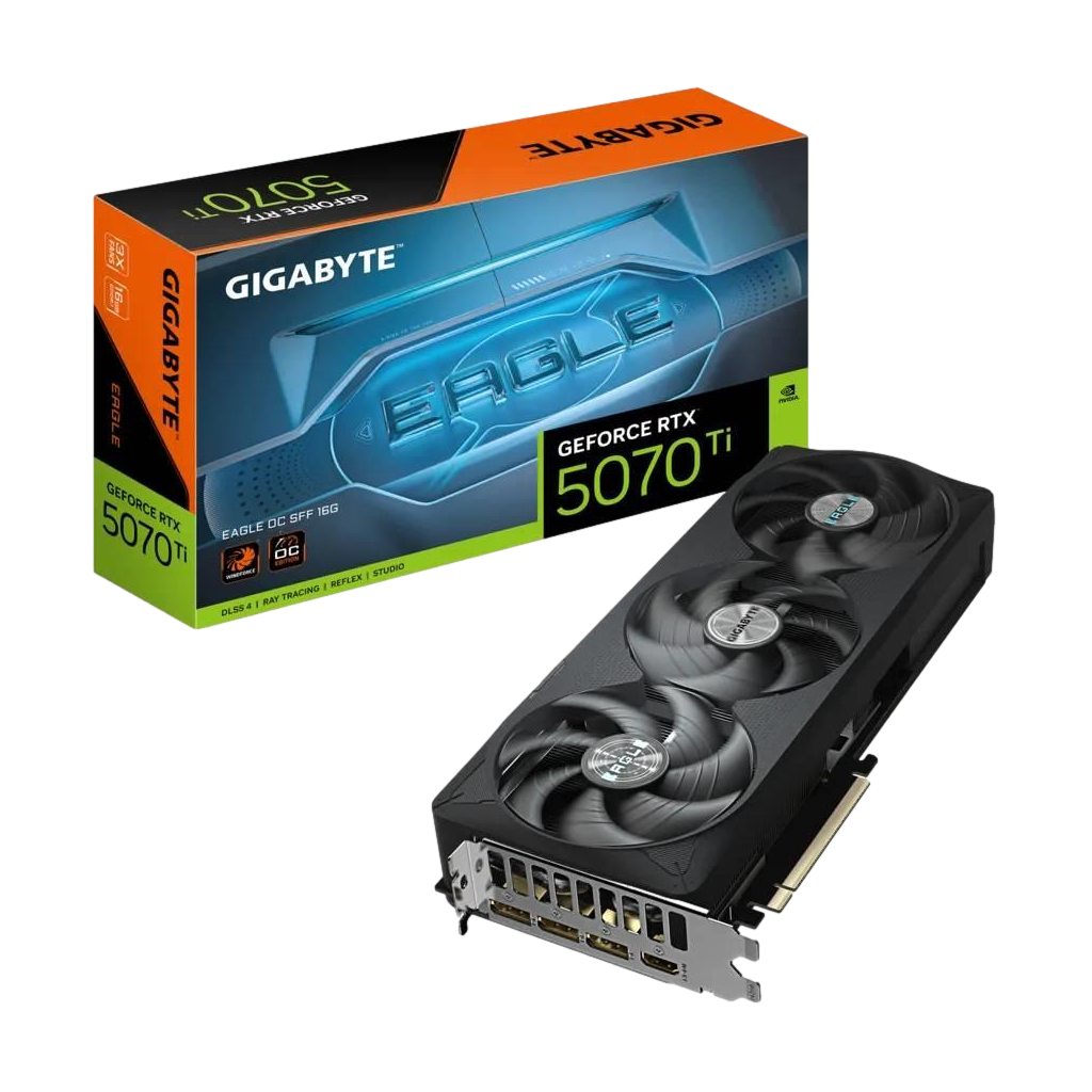 GIGABYTE GV-N507TEAGLE OC-16GD, RTX5070TI, EAGLE OC, 16Gb, GDDR7, 256BIT, 3 Fanli, 1xHDMI, 3xDP, GAMING Ekran KARTI
