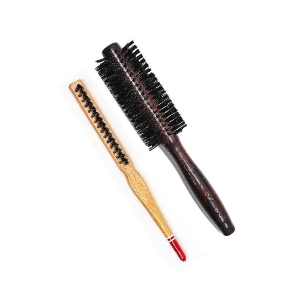 408 Ve 690 Profesyonel Yanmaz Set Topuz Sac Fircasi-2'li