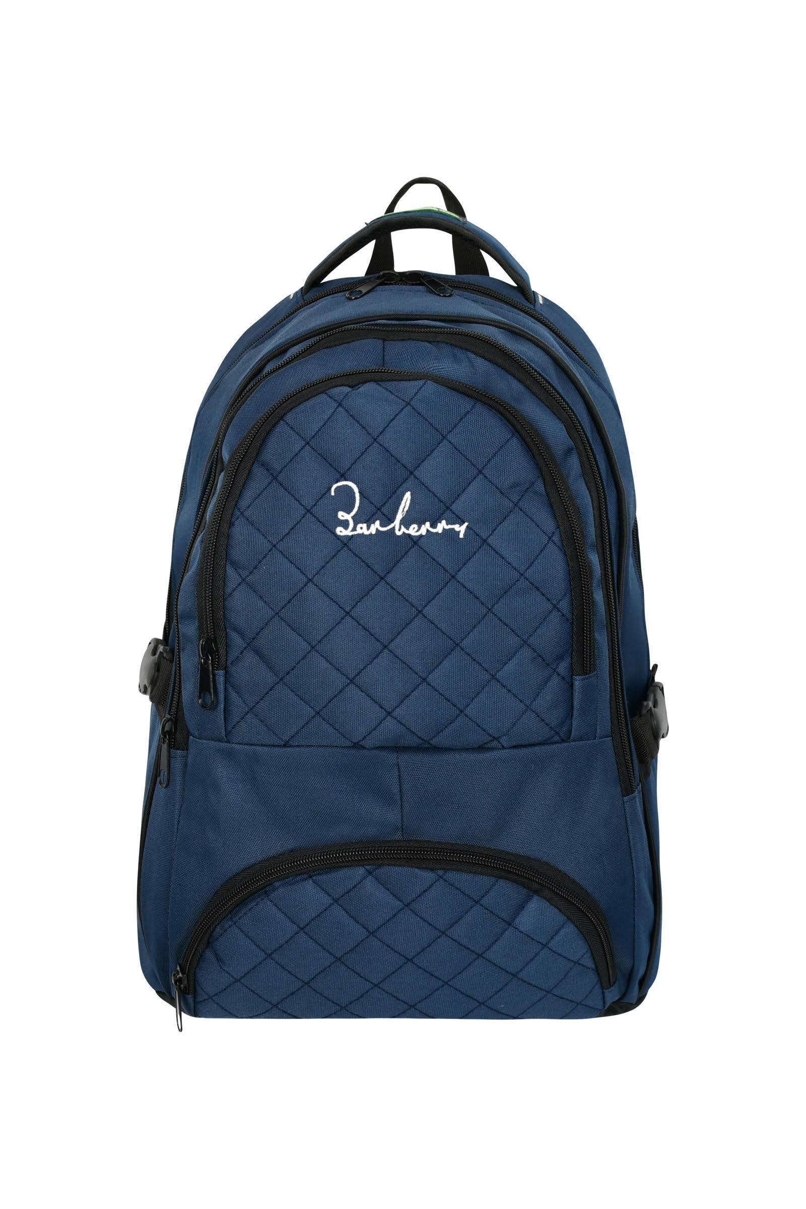 Cok Amacli Laptop Dizustu Bilgisayar Bolmeli Sirt Canta Mavi