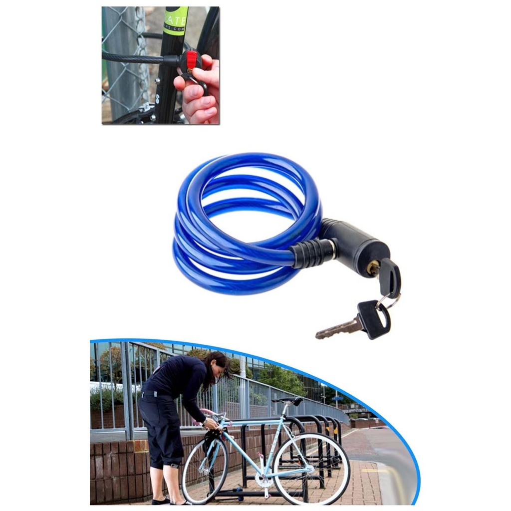 Bisiklet Kilidi Anahtarli 17MM x 100CM