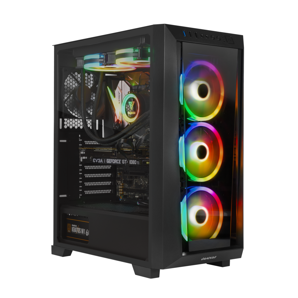 GAMDIAS TALOS M1 Elite, 850W, 80+ Bronze, Tempered Glass, ARGB, ATX GAMING KASA