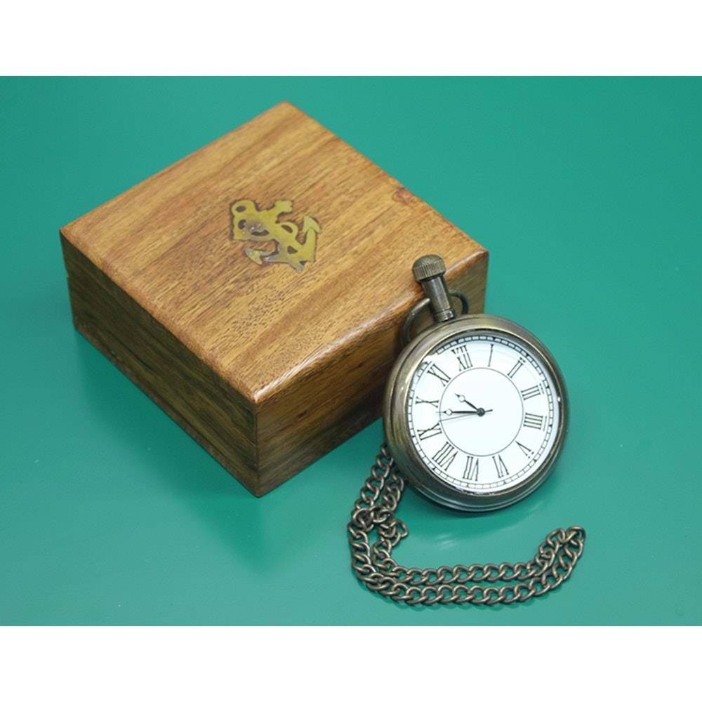 Ahsap Kutulu Kostekli Saat