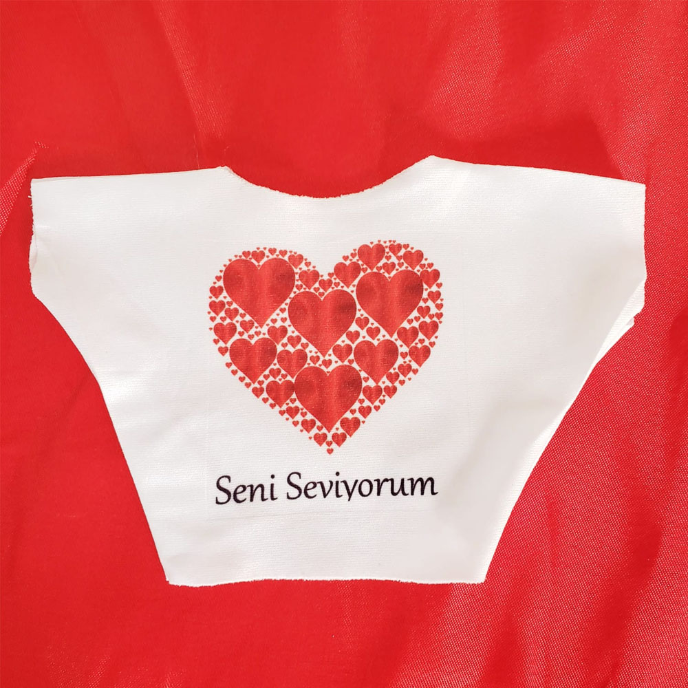 Seni Seviyorum Baskili Tisort