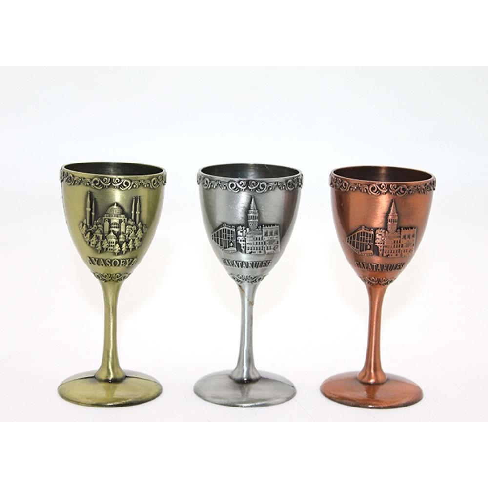 Metal Istanbul Yoresel Kadeh Bardak