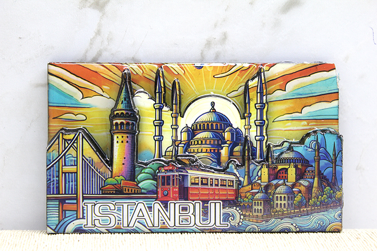 Ahsap Istanbul Temali Magnet