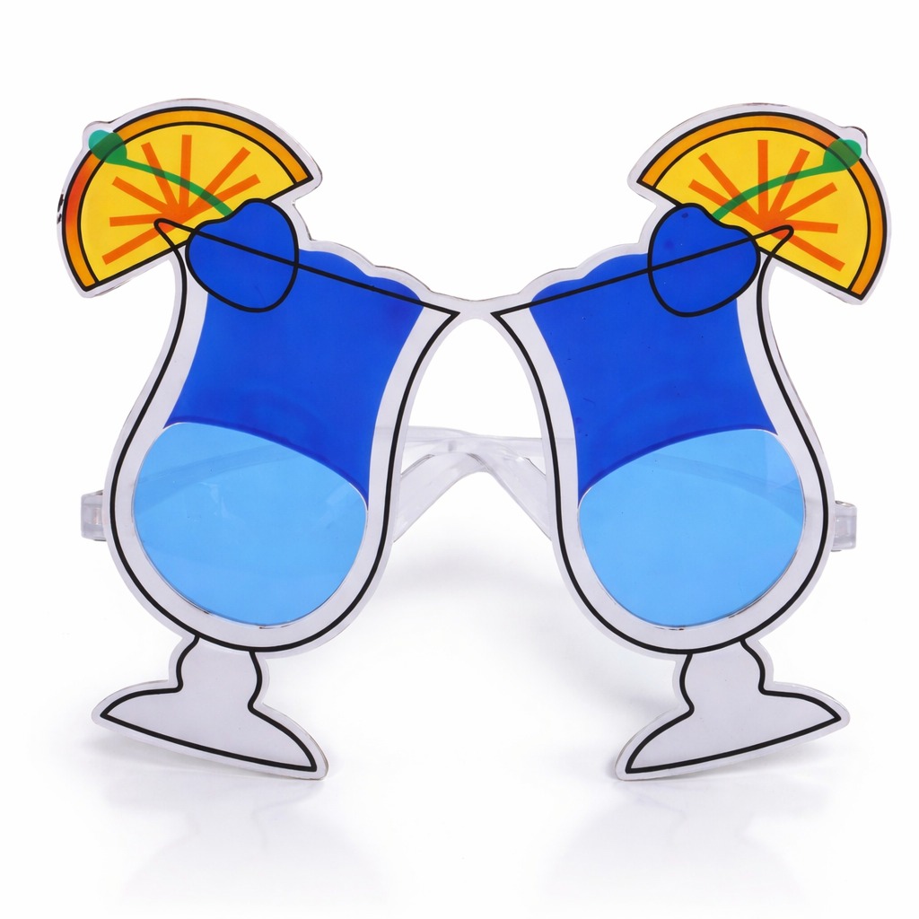 Kokteyl Bardak Parti Gozlugu Mavi Renk