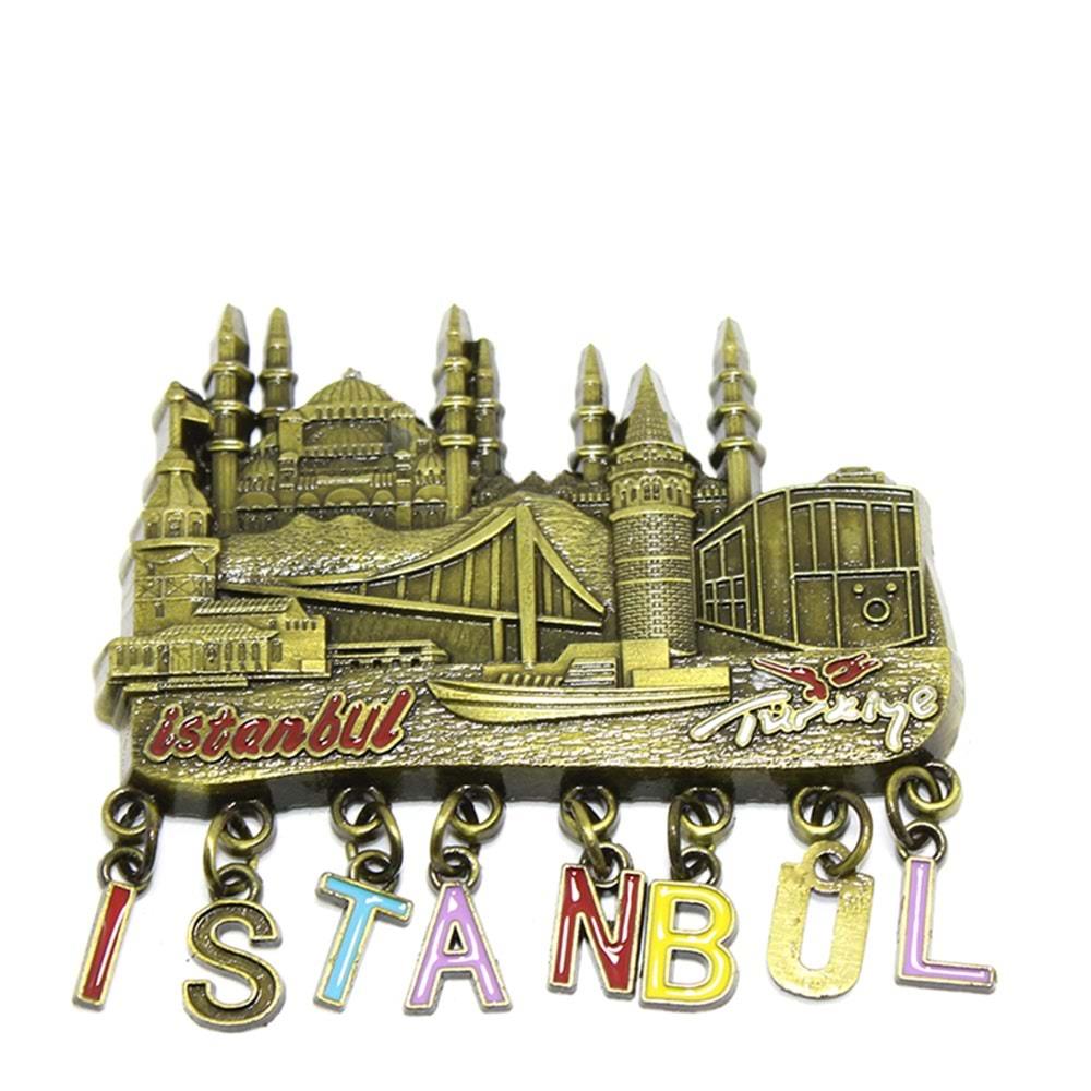 Metal Istanbul Temali Yoresel Magnet