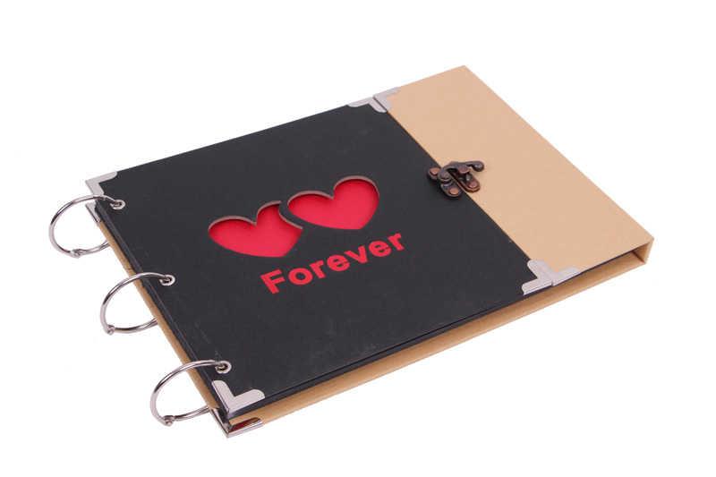 Forever Album Kilitli Kalp Modeli Resim Cerceveli Hediyelik
