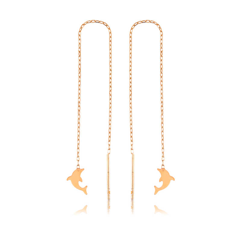 925 Ayar Gumus Zincirli Yunus Baligi Kupe