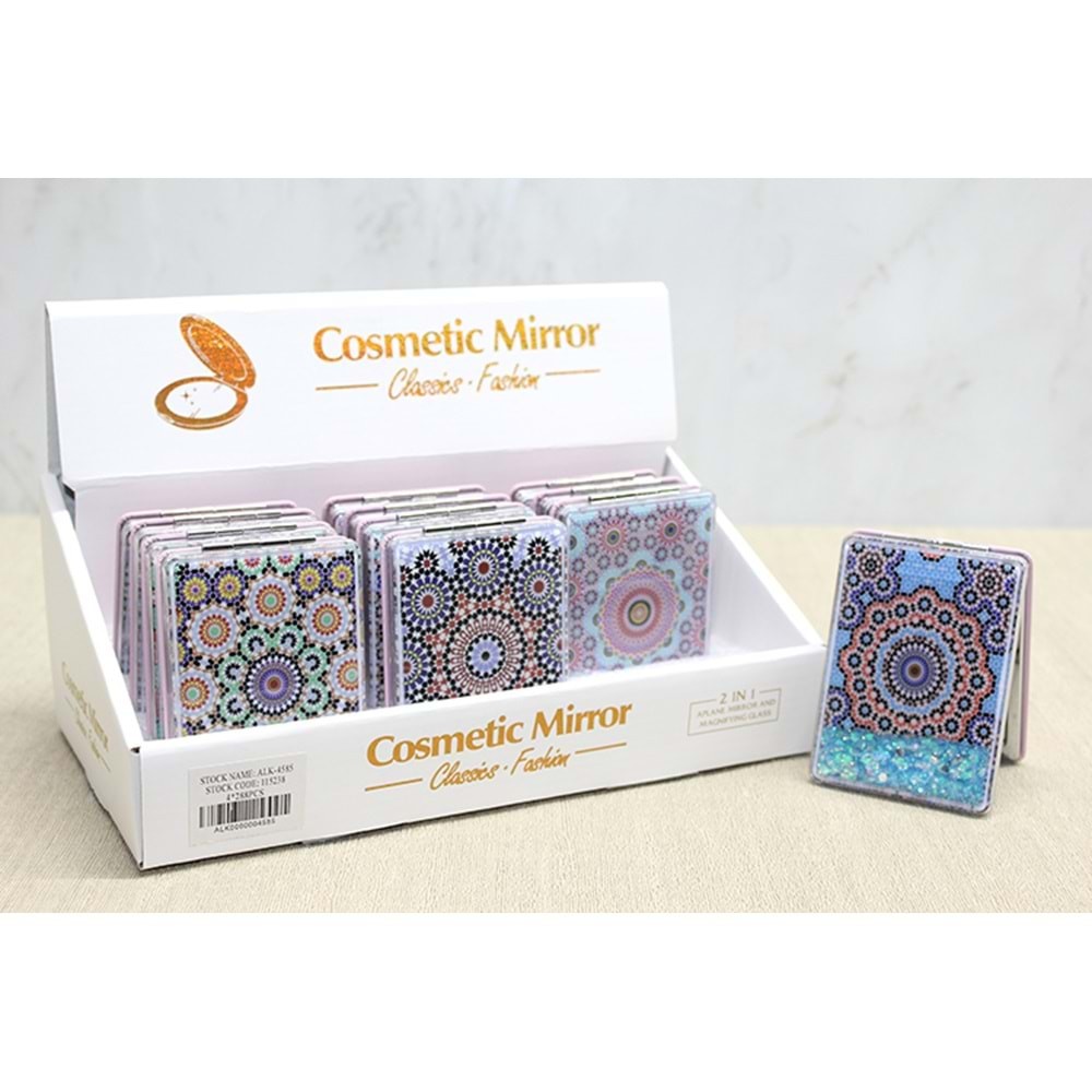 Mandala Desenli Hareketli Sulu El Aynasi