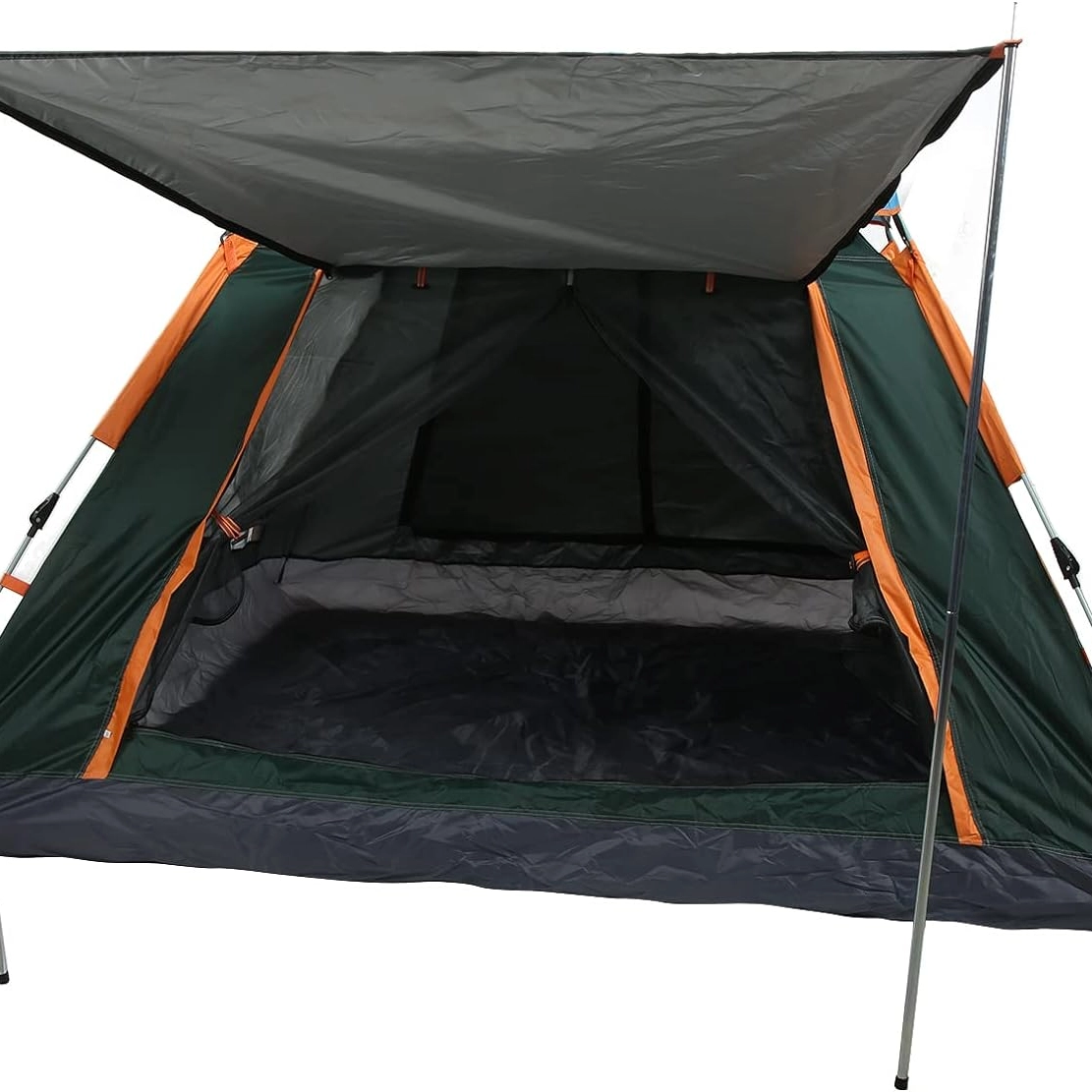 Tam Otomatik Su Ve Ruzgar Gecirmez Golgelikli Tenteli 6 Kisilik Kamp Cadiri 240*240*155cm