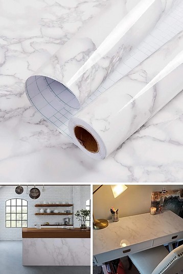 Kendinden Yapiskanli Mermer Desenli Kaplama Kagidi