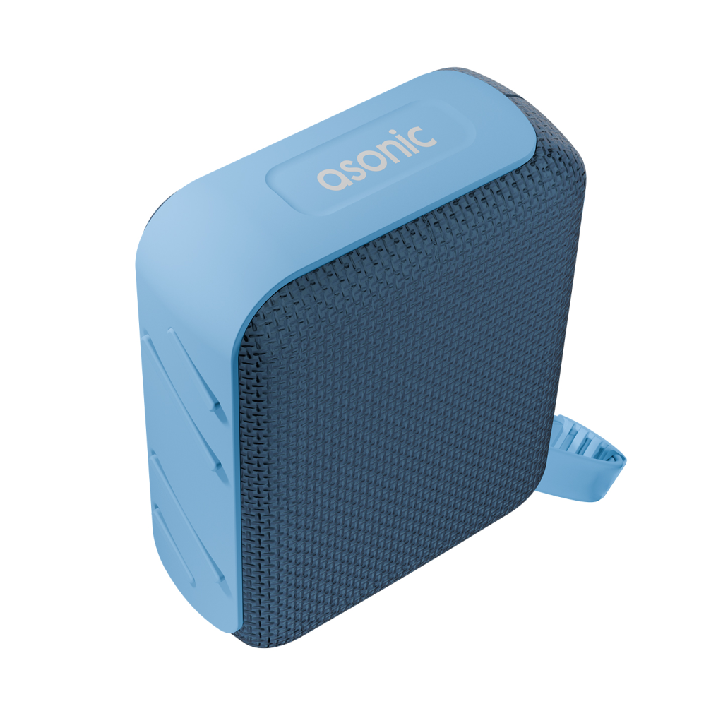 ASONIC AS-03, MAVI, 5W, BT/USB/TF/TWS, 1200mAh Batarya, Bluetooth V5.3, Kablosuz, Tasinabilir, Speaker