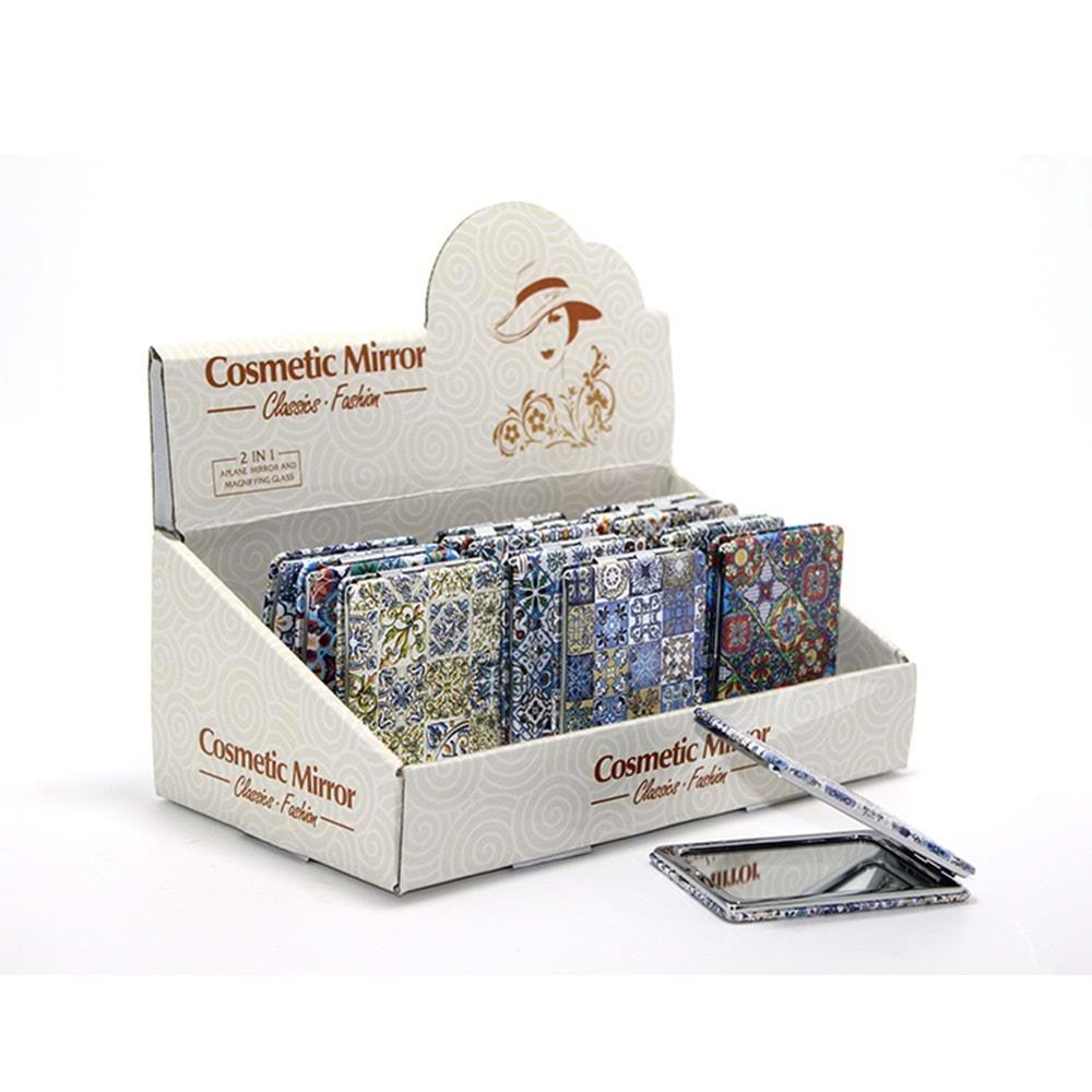 Dikdortgen Tasli Cep Aynasi Alk1004 Dekoratif Hediyelik