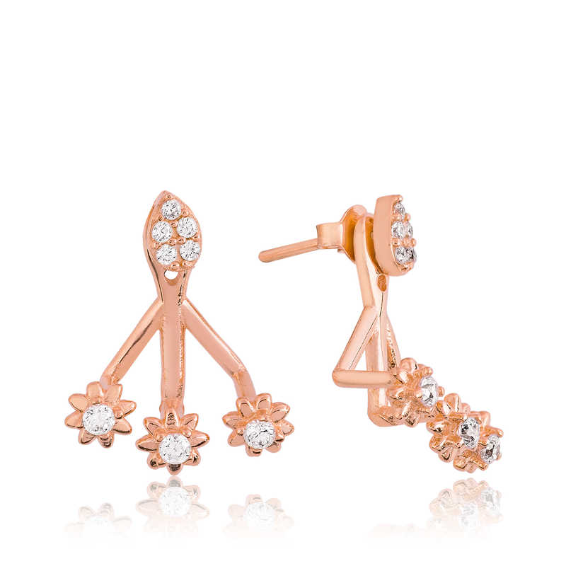 925 Ayar Gumus Sihirli Cicek Kupe