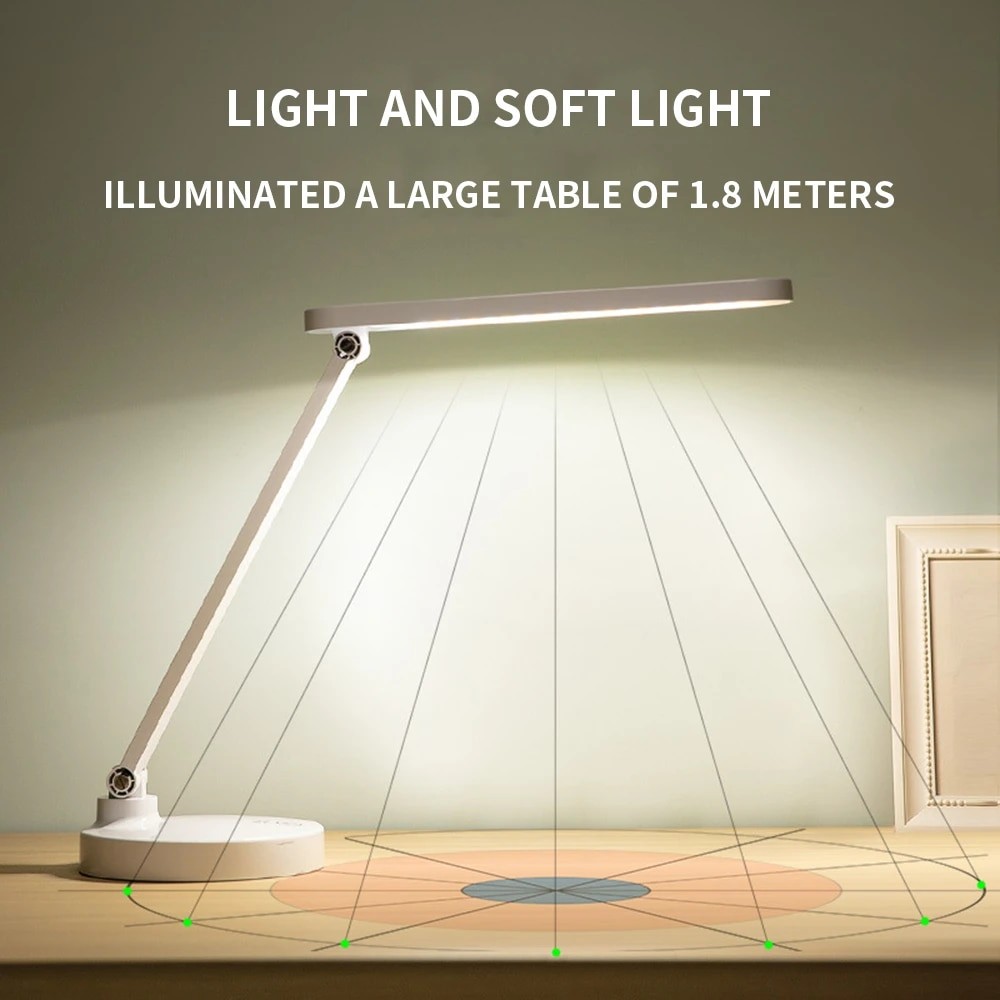 40 Led Calisma Okuma Isigi Kademeli Masa Lambasi Ayarlanabilir Renk Tonu Ve Parlaklik