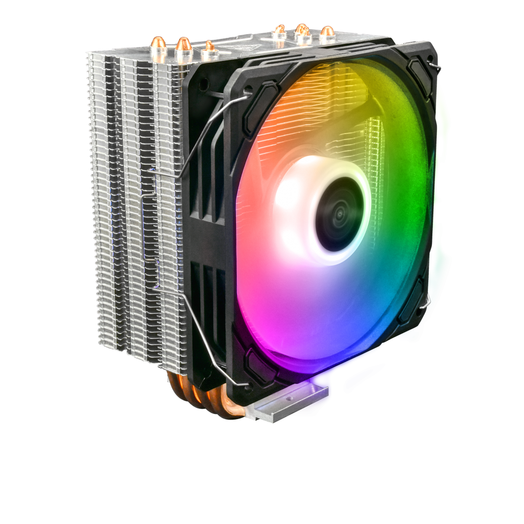 GAMDIAS BOREAS E1-410, ARGB, 120mm, CPU  Kule Tipi Hava Sogutma, Dogrudan Temas Teknolojisine Sahip 4 adet Gelismis Bakir Isi Borusu (AMD AM4-AM5 ve INTEL Tum islemciler ile uyumlu)