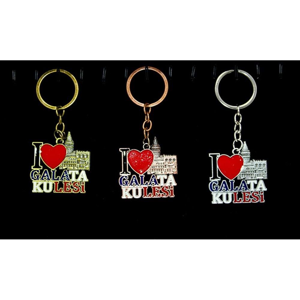Metal Galata Kulesi Anahtarlik