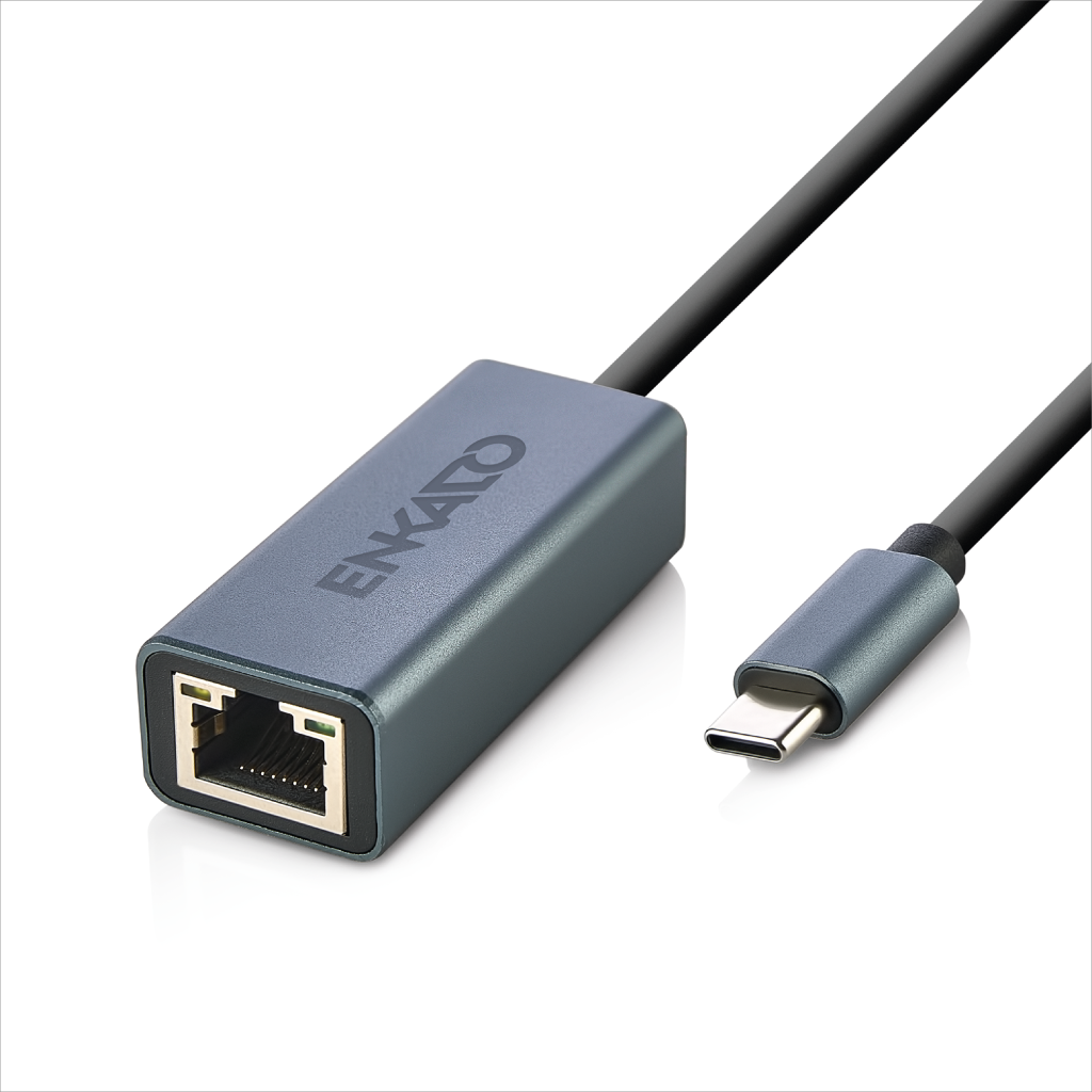 ENKADO EKD-TP45, GigaBit, Type-C to RJ45, Metal, Ethernet Karti