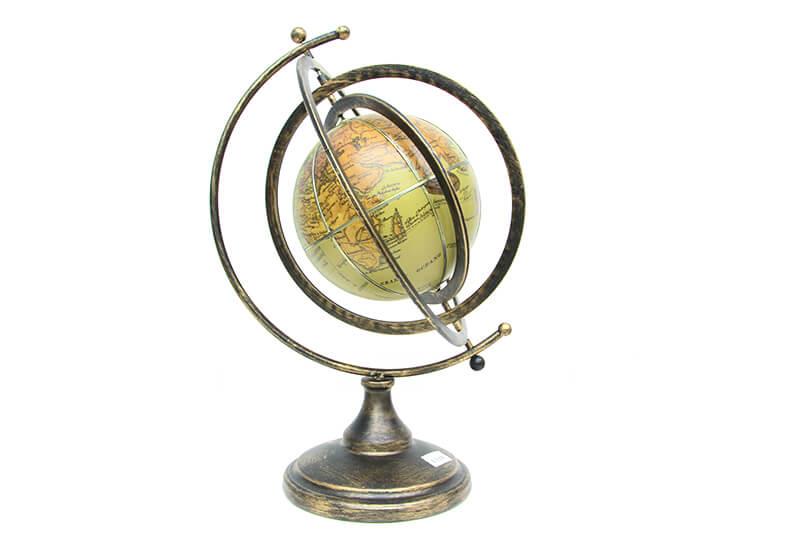 Dunya Kure Yerkure Standli Zodiac Dekoratif Hediyelik