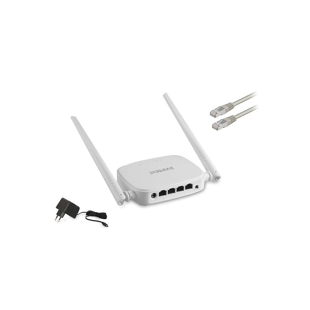 EVEREST EWR-301, 4Port, 300Mbps, 2.4Ghz Wifi, Masaustu, Megabit, Repeater, Router, Access Point