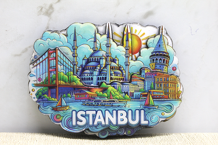 Ahsap Istanbul Temali Magnet
